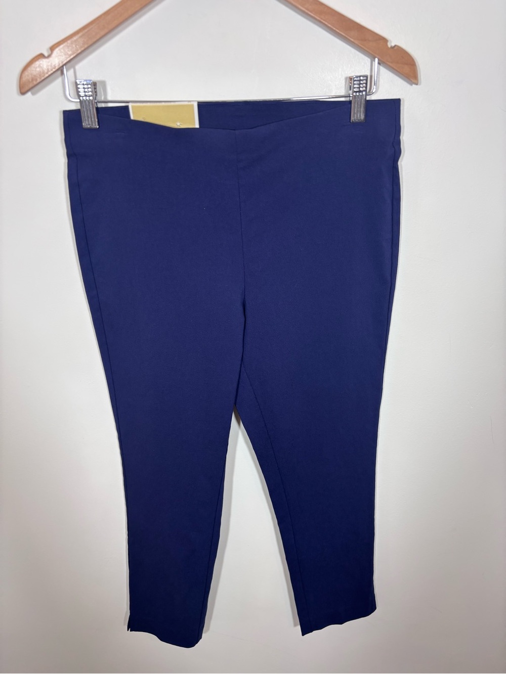 Michael Kors Super Skinny Pull On High Rise Ankle Dress Pant NWT Blue Medium - Picture 4 of 11